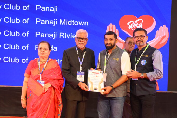 Rotary Club of Panaji Mid-Town won 10 prestigious awards