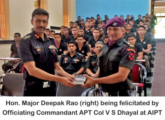 Hon. Major Deepak Rao helped improve martial arts training in Indian Army